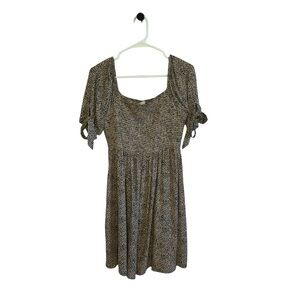 Women’s American Eagle Medium Leopard Tie-Sleeve Dress